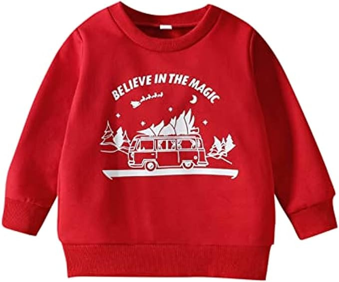 Baby Boy Girl Pumpkin Sweatshirt Tops Toddler Halloween Outfit Long Sleeve Crewneck Pullover Swea... | Amazon (US)