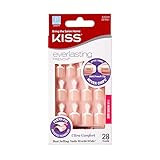 Kiss Everlasting French Nail Manicure, Chip-Free with Flexi-Fit Technology, Petite, "Pink", Nail ... | Amazon (US)
