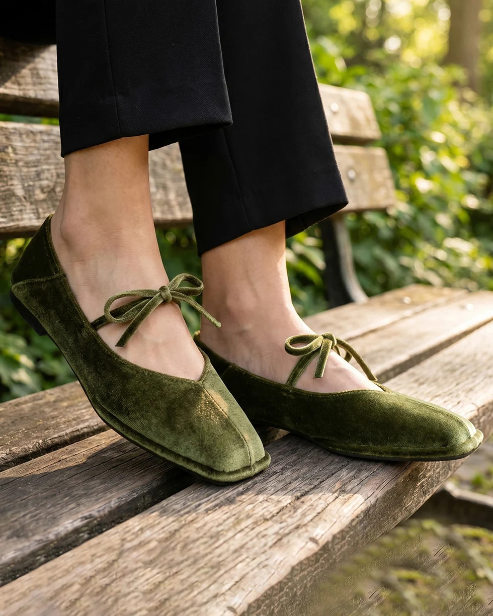 Mellow | Square Toe Mary Jane Flats | Fitory Footwear US