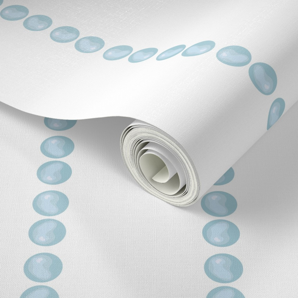 Wallpaper in Bubble Stripes | Spoonflower