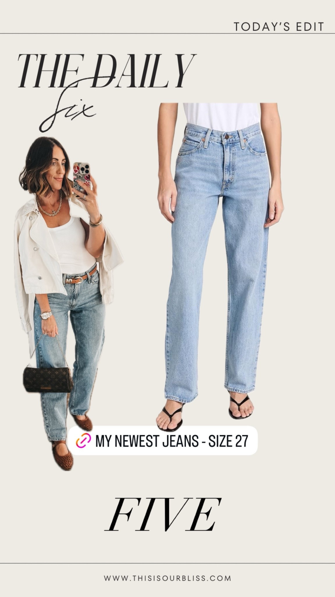 My newest jeans! These Levi’s Dad jeans are such a great fit! 

I love the high-rise and leg silhouette… Not too straight and not too wide leg!

I did my normal size 27 

Amazon, Amazon fashion, Amazon, finds, fall style, fall denim, jeans for moms, fashion over 40 

#LTKFindsUnder50 #LTKSaleAlert #LTKOver40