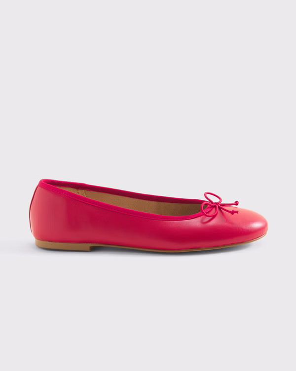 Leather Ballet Flat | Abercrombie & Fitch (US)