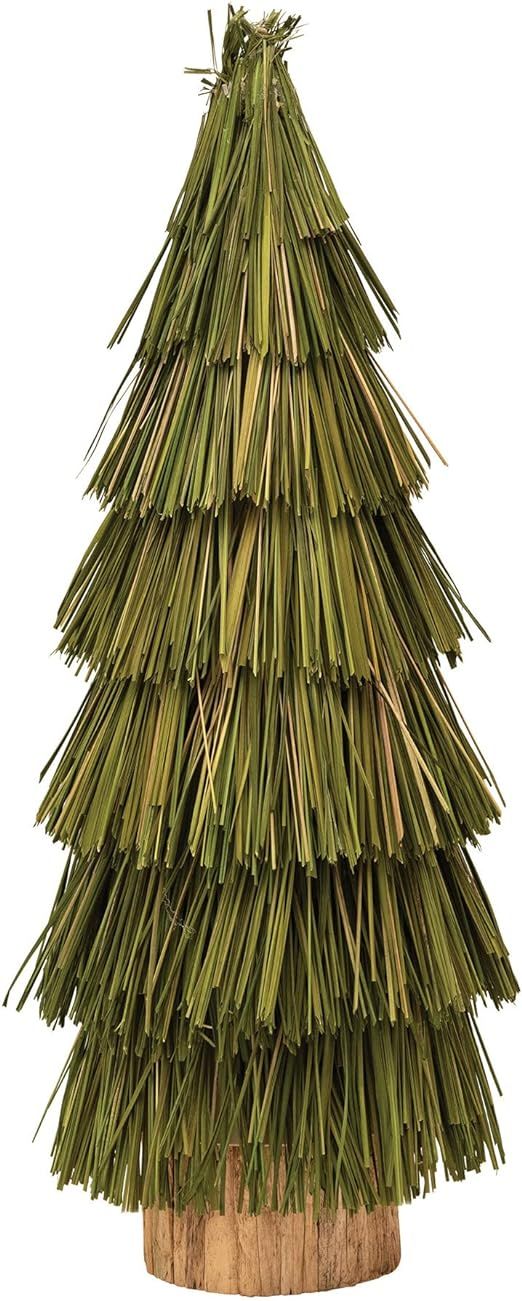 Creative Co-Op Hand-Woven Grass, Green Decorative Tree | Amazon (US)