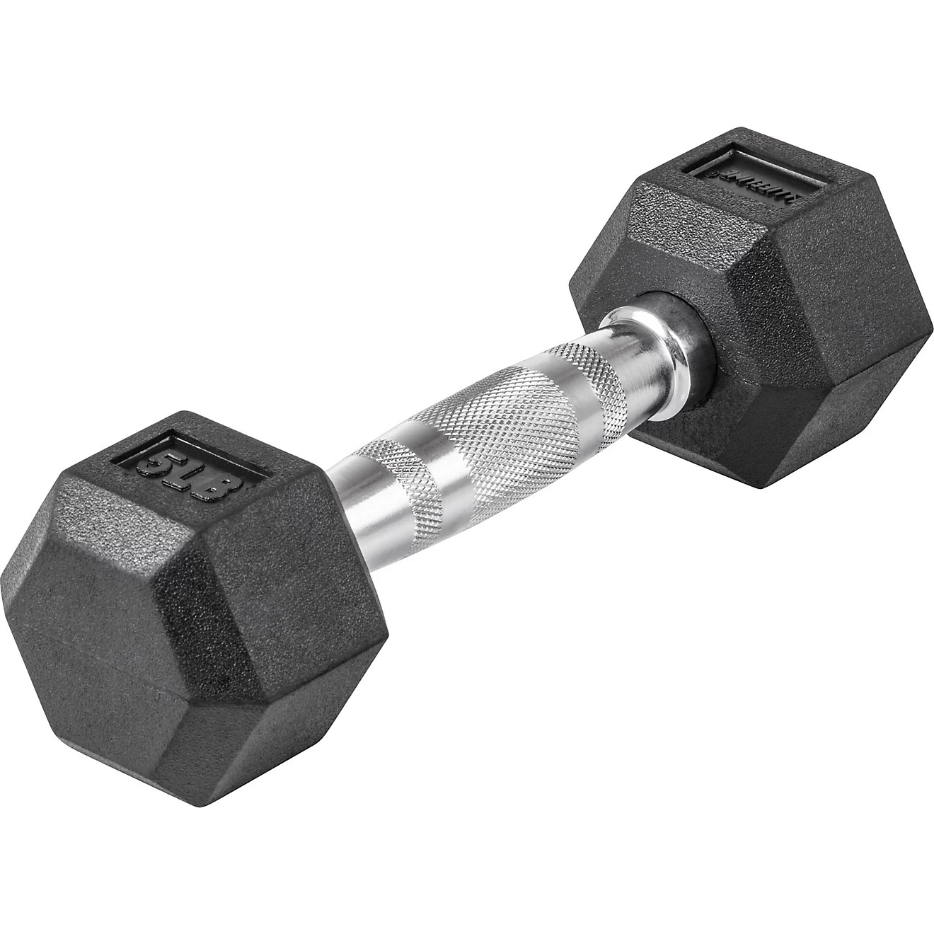 Lifeline Hex 5-120lb Rubber Dumbbell | Academy Sports + Outdoors