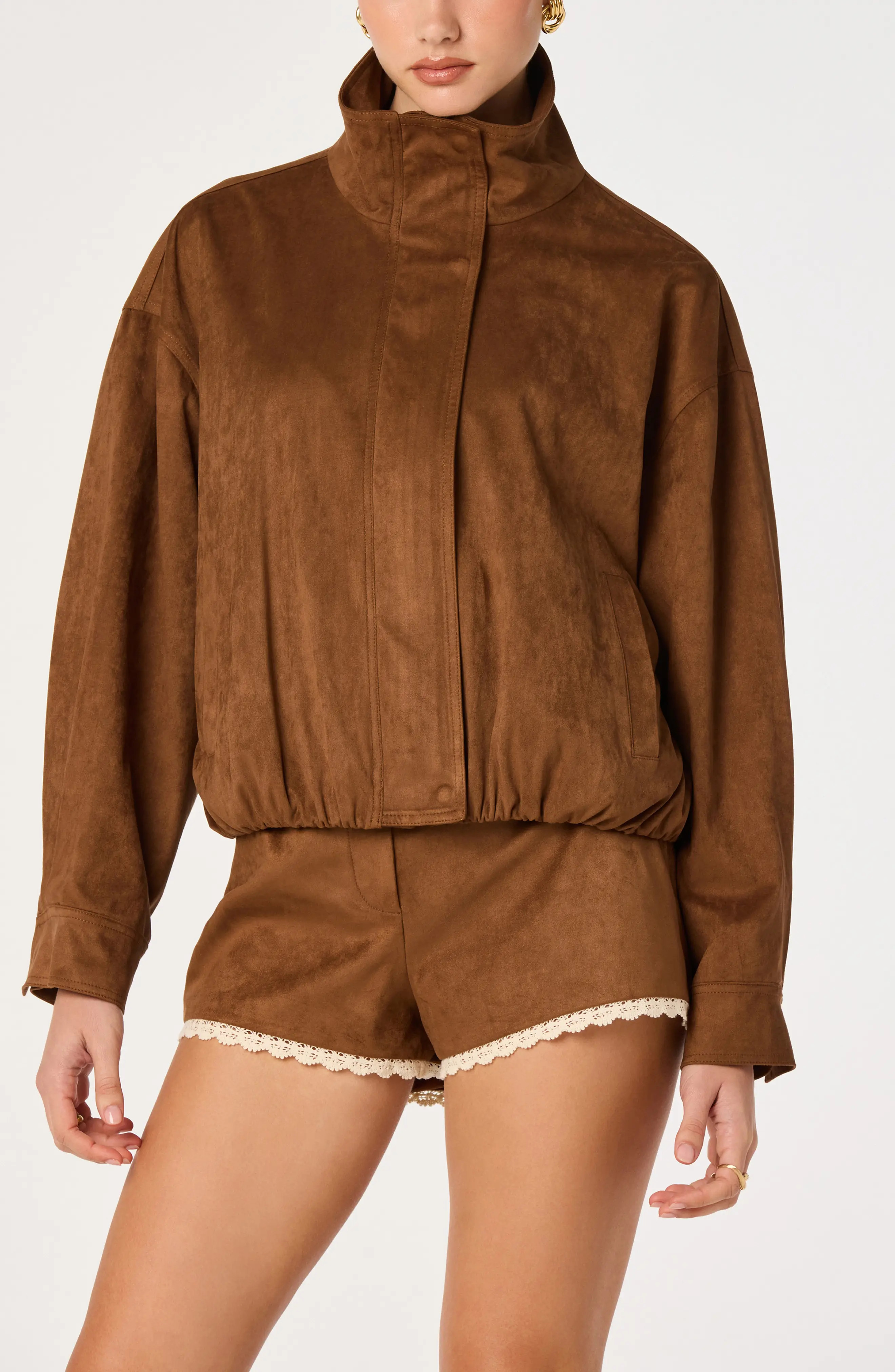 ASTR the Label Cooper Faux Suede Jacket (Women) | Nordstrom | Nordstrom