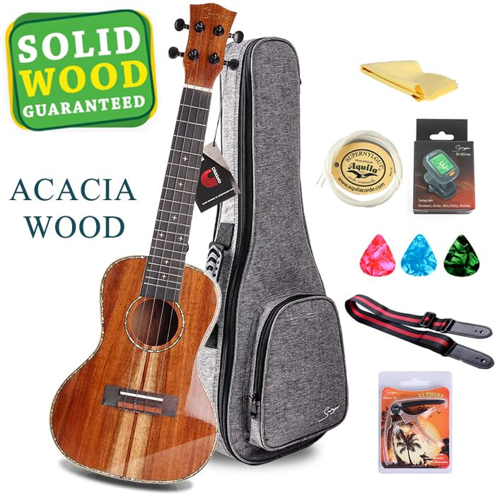 Soprano Ukulele Beginner Pack, 21 Inch Basswood kids Ukuleles Starter Kit with Gig Bag Digital Tu... | Amazon (US)