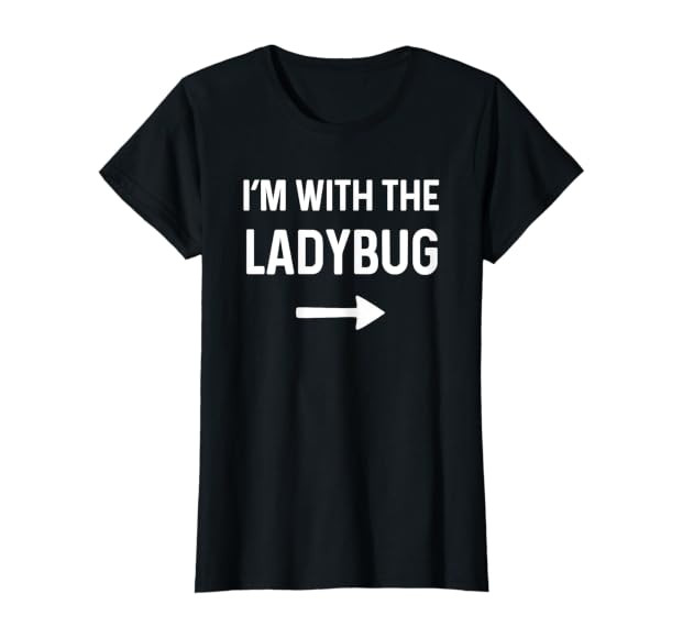 With The Ladybug Shirt Funny Halloween Costume | Amazon (US)