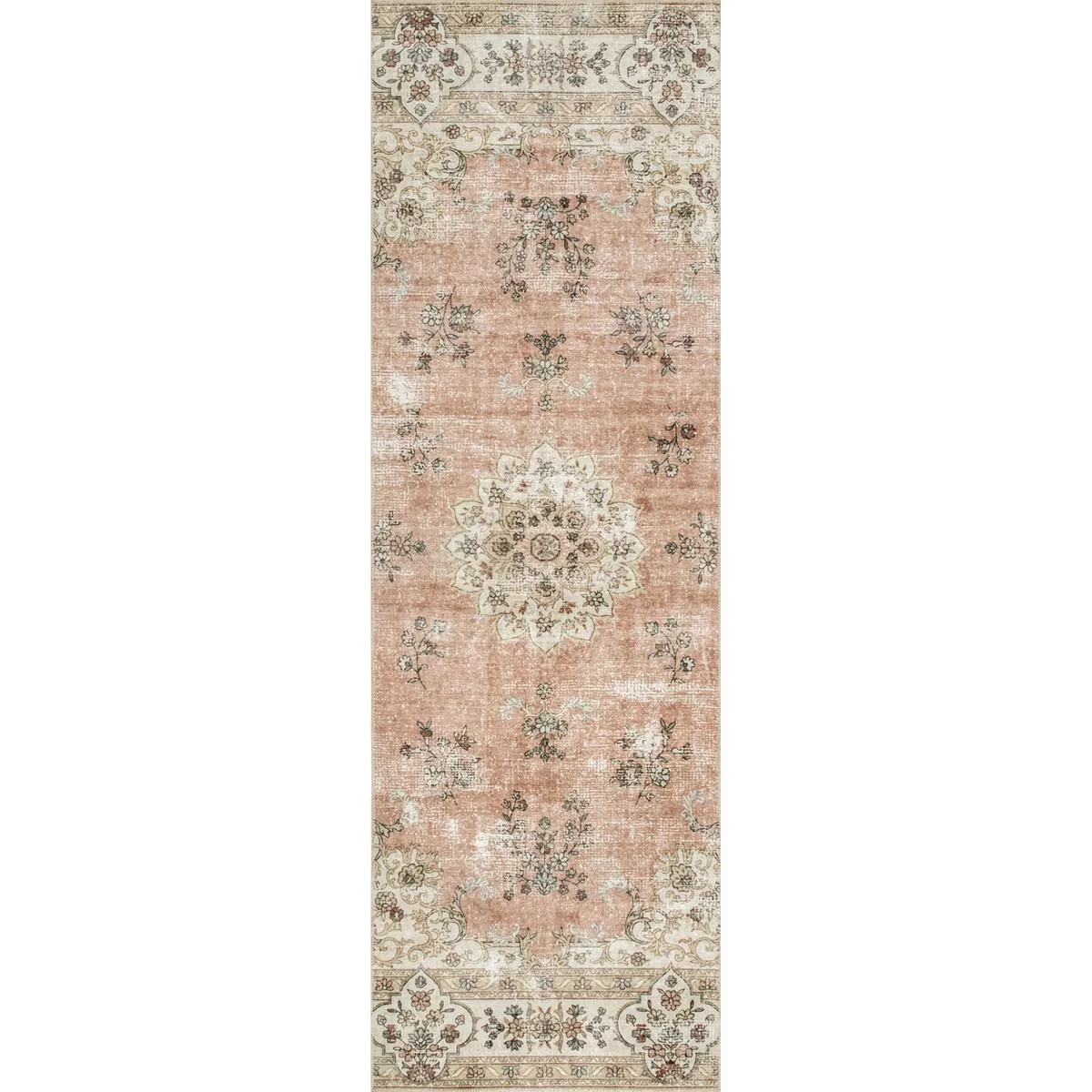 nuLOOM Ren Vintage Floral Machine Washable Area Rug | Target