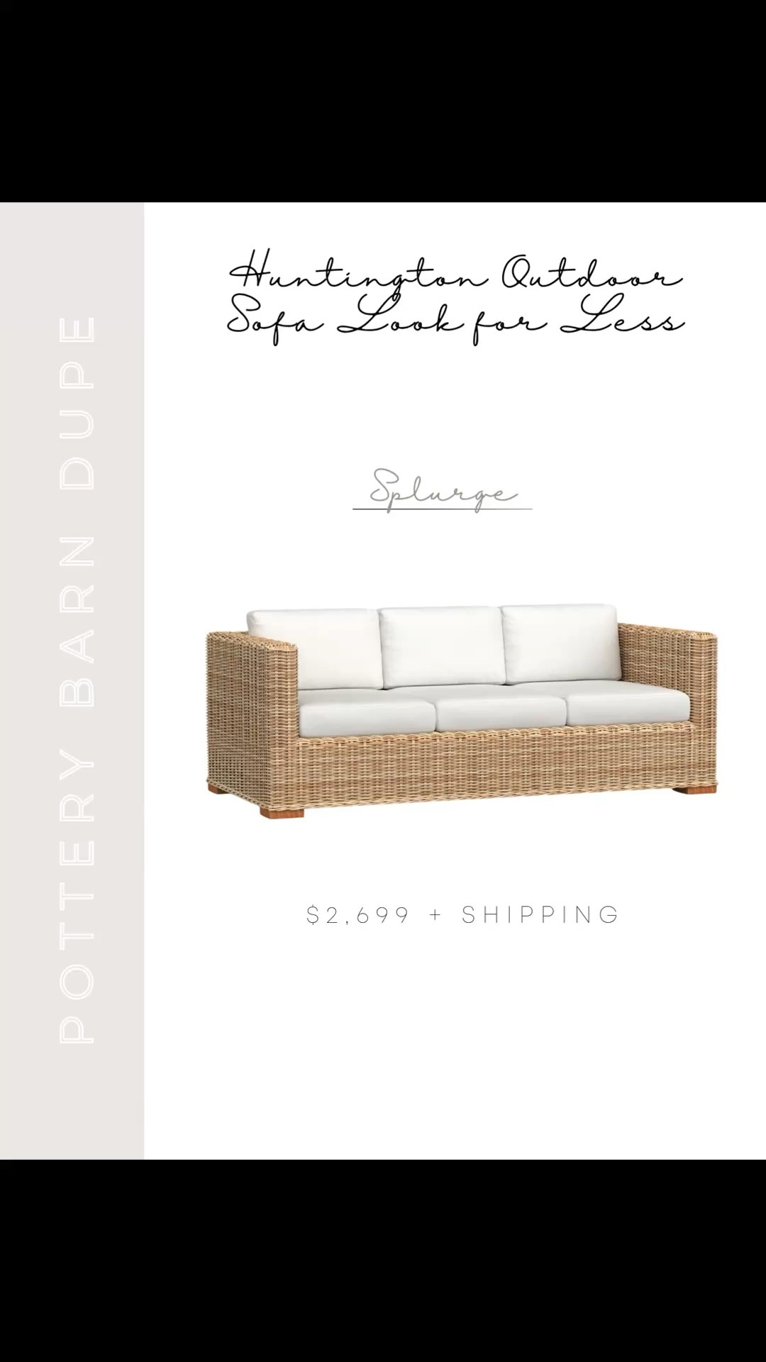 If you love the look of the Pottery Barn Huntington Wicker outdoor sofa but not the price tag, these are the best look-for-less options I’ve found. Same natural honey wicker frame and crisp white cushions, just way more budget friendly 🤍 Linking my favorites here so you can easily compare.

#LTKSaleAlert #LTKHome #LTKSeasonal
