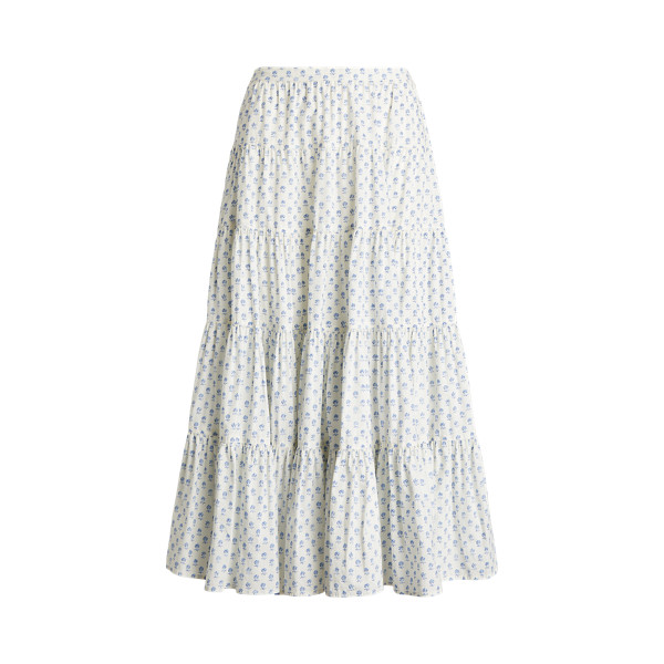 Floral Tiered Cotton Poplin Skirt | Ralph Lauren (UK)
