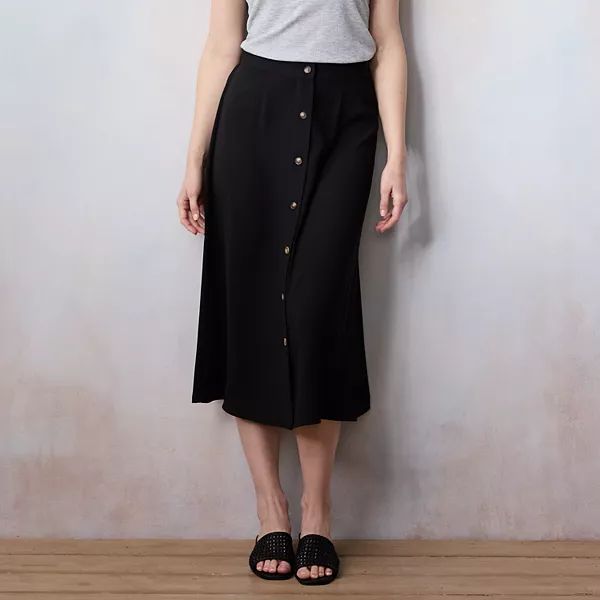 Women's LC Lauren Conrad Tiered Midi Skirt | Kohl's