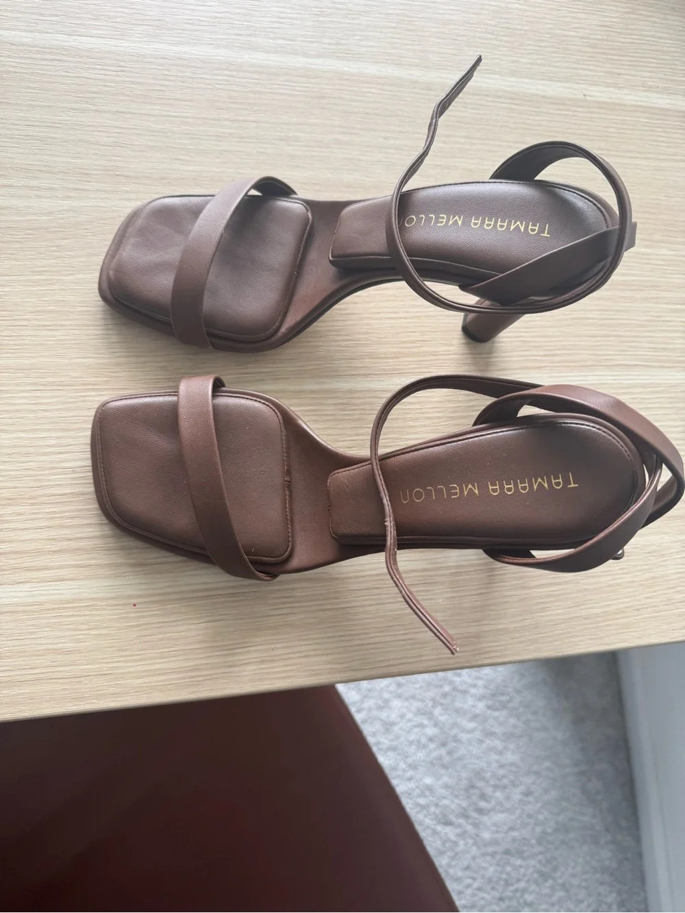 Tamara Mellon 100 brown heels 37 (6.5) | Poshmark