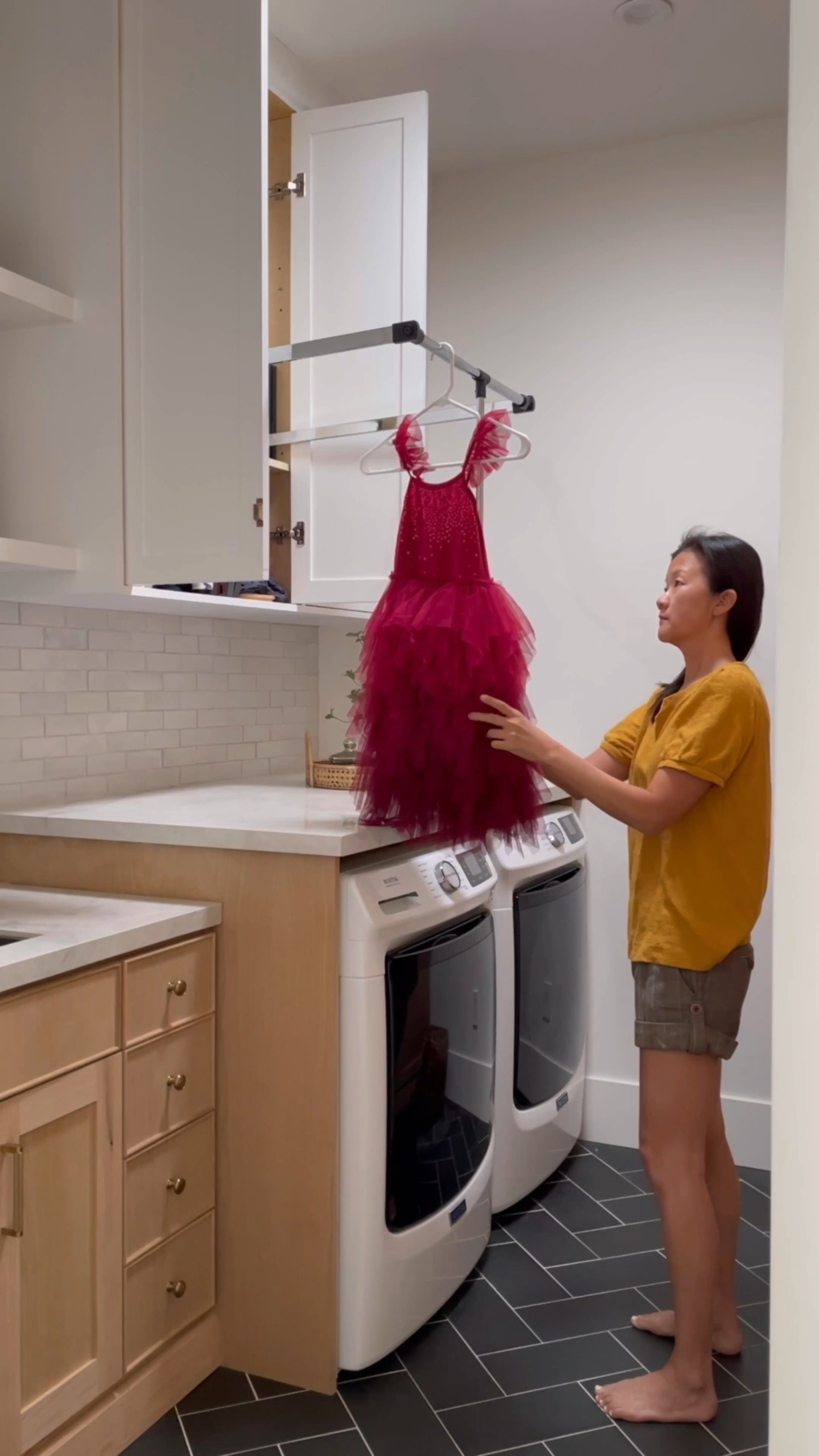 Laundry pull down hanging rod wayfair

#LTKhome #LTKsalealert #LTKfindsunder100