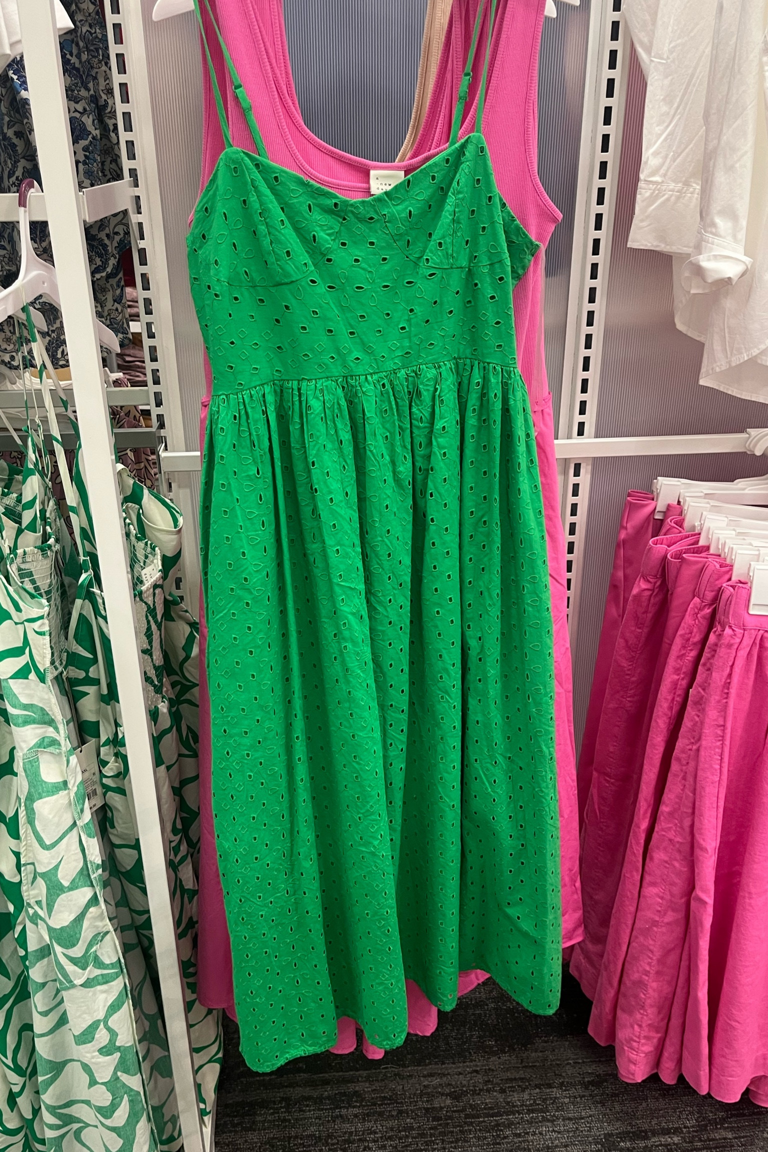Adorable eyelet green sun dress that could be a staple in your closet. 💚 This would be perfect for a wedding, attending a bridal shower, Easter, vacation, or Mother’s Day. 👗

#eyelet #green #targetfind #spring #weddingguest #dress 

#LTKstyletip #LTKSeasonal #LTKunder50
