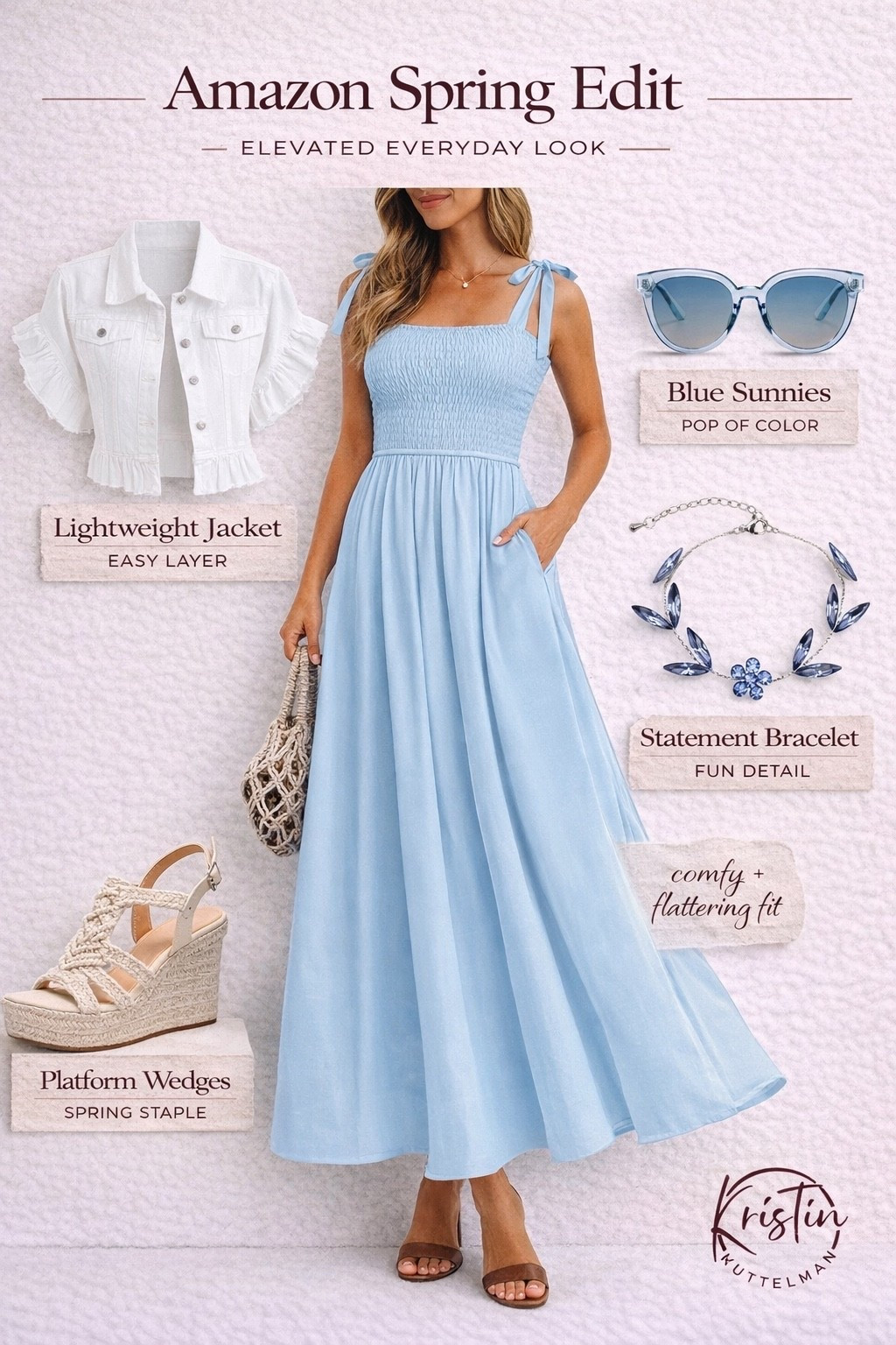 Spring outfit you’ll reach for on repeat 💙
This dress is one of those throw on and feel put together instantly pieces — lightweight, flattering, and perfect for everything from brunch to events.

Paired it with neutral wedges and a pop of blue for a fresh spring vibe ✨ Everything linked for easy shopping!

#LTKStyle #LTKSpring #LTKFinds #AmazonFashion #SpringOutfit #AmazonStyle #LTKUnder100 #SpringStyle #EverydayOutfit #OOTDStyle #AmazonFinds #CasualChic #EffortlessStyle #MomStyle #NeutralStyle

#LTKU #LTKootd #LTKSeasonal