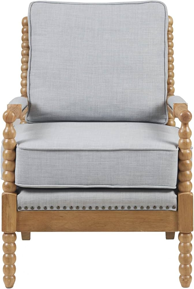 Madison Park Donohue Midcentury Modern Accent Chairs Padded Solid Wood Armrest and Frame Oakwood ... | Amazon (US)