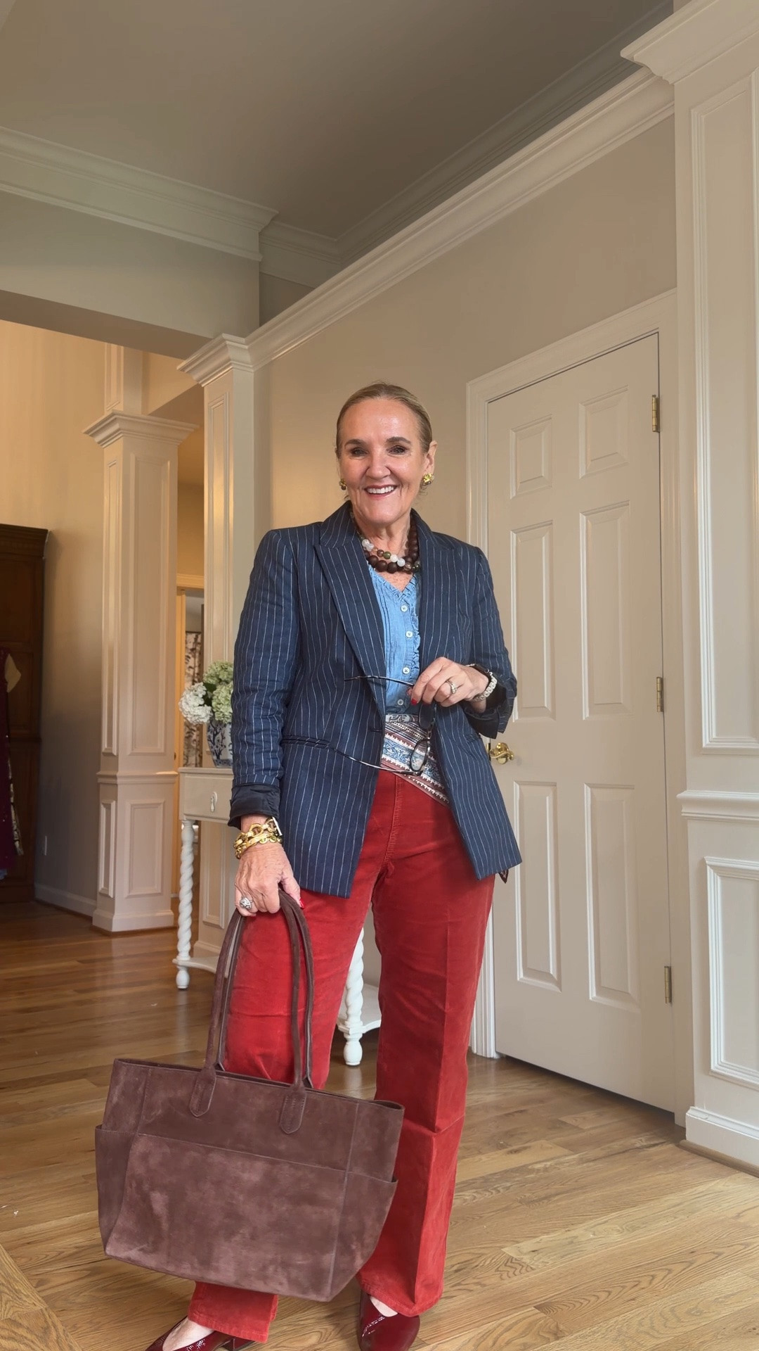 Jacket 10 petite 
Blouse small
Pants med/8 petite
These shoes are a great fall shoe!

#LTKOver40 #LTKootd #LTKWorkwear