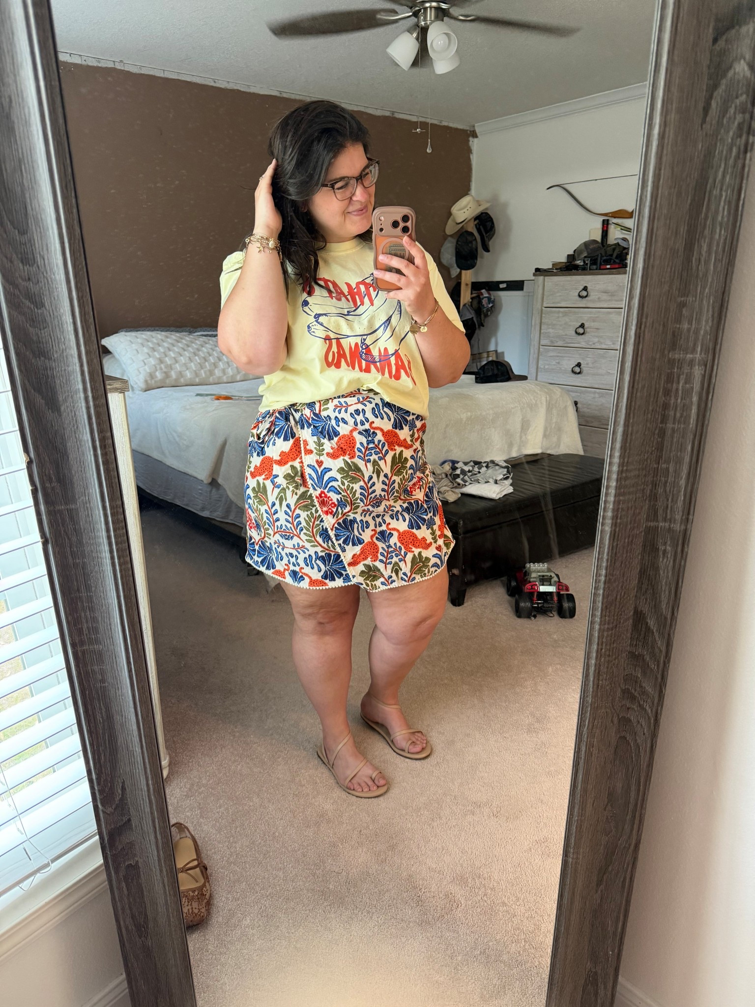 The outfit that looks styled but feels like pajamas 🙌
Obsessed with this graphic tee + flowy printed skirt combo—super breathable, flattering, and easy to mix & match.
These pieces will be on repeat all spring + summer ☀️
Size XXL on bottom, XL on top
Shop everything here 👇

#LTKootd #LTKMidsize