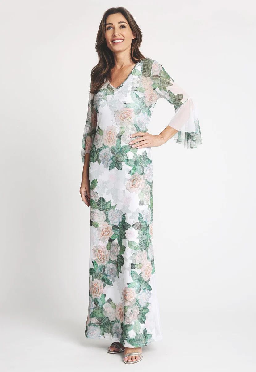 Brooke Mesh Dress in Gardenia | Ala von Auersperg