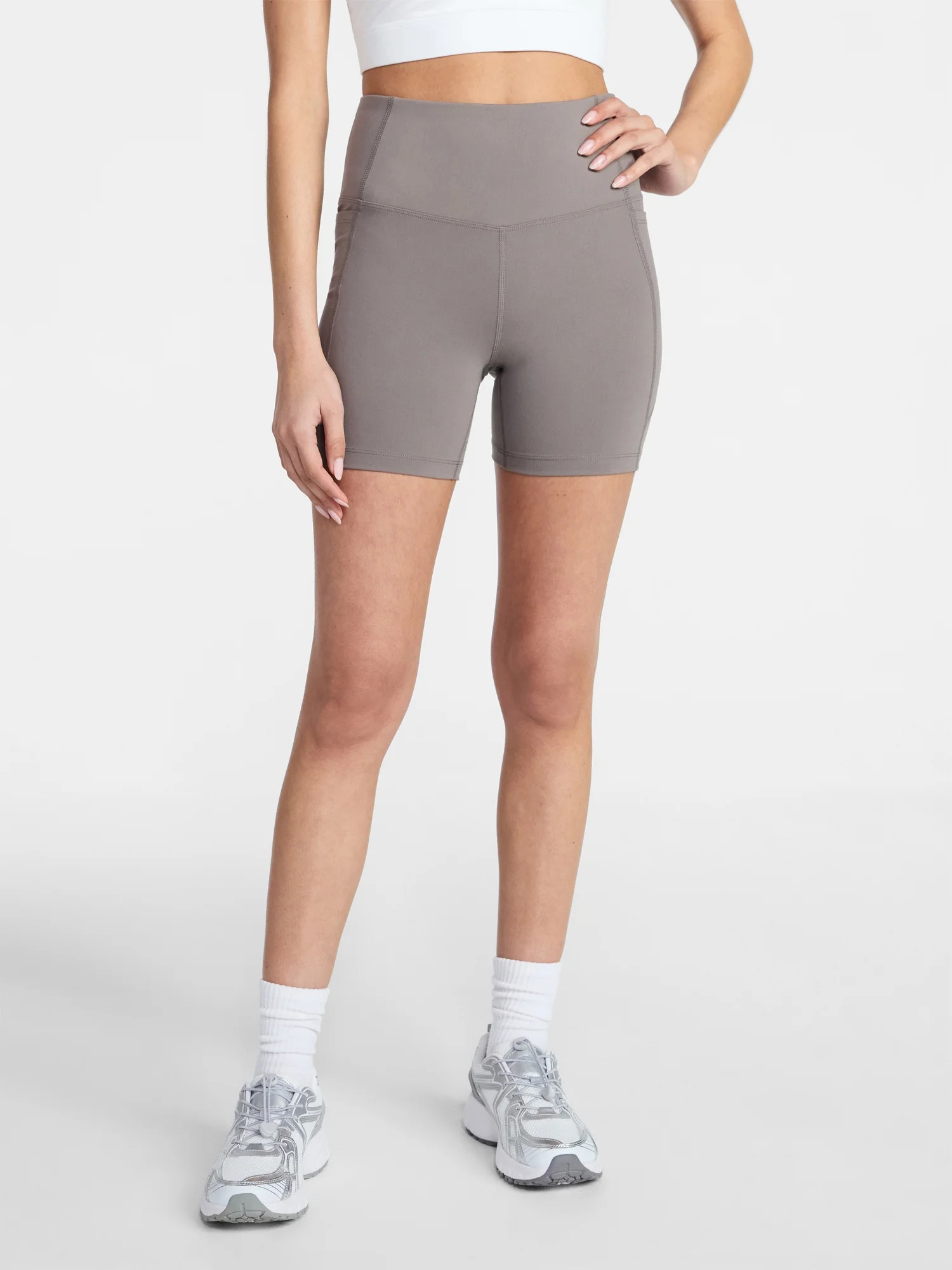 Athletic Works Women's High Rise Bike Shorts, 5" Inseam, Size XS-4X | Walmart (US)