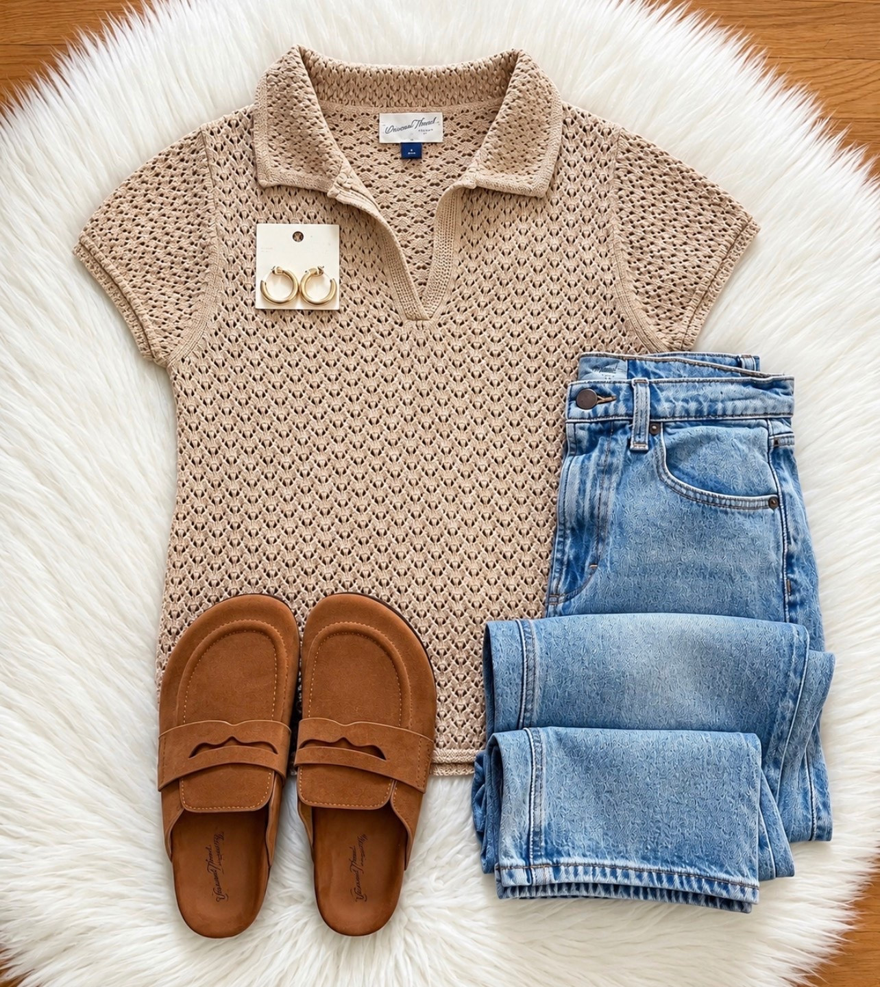 New Open Knit Polo Sweater!

#LTKootd