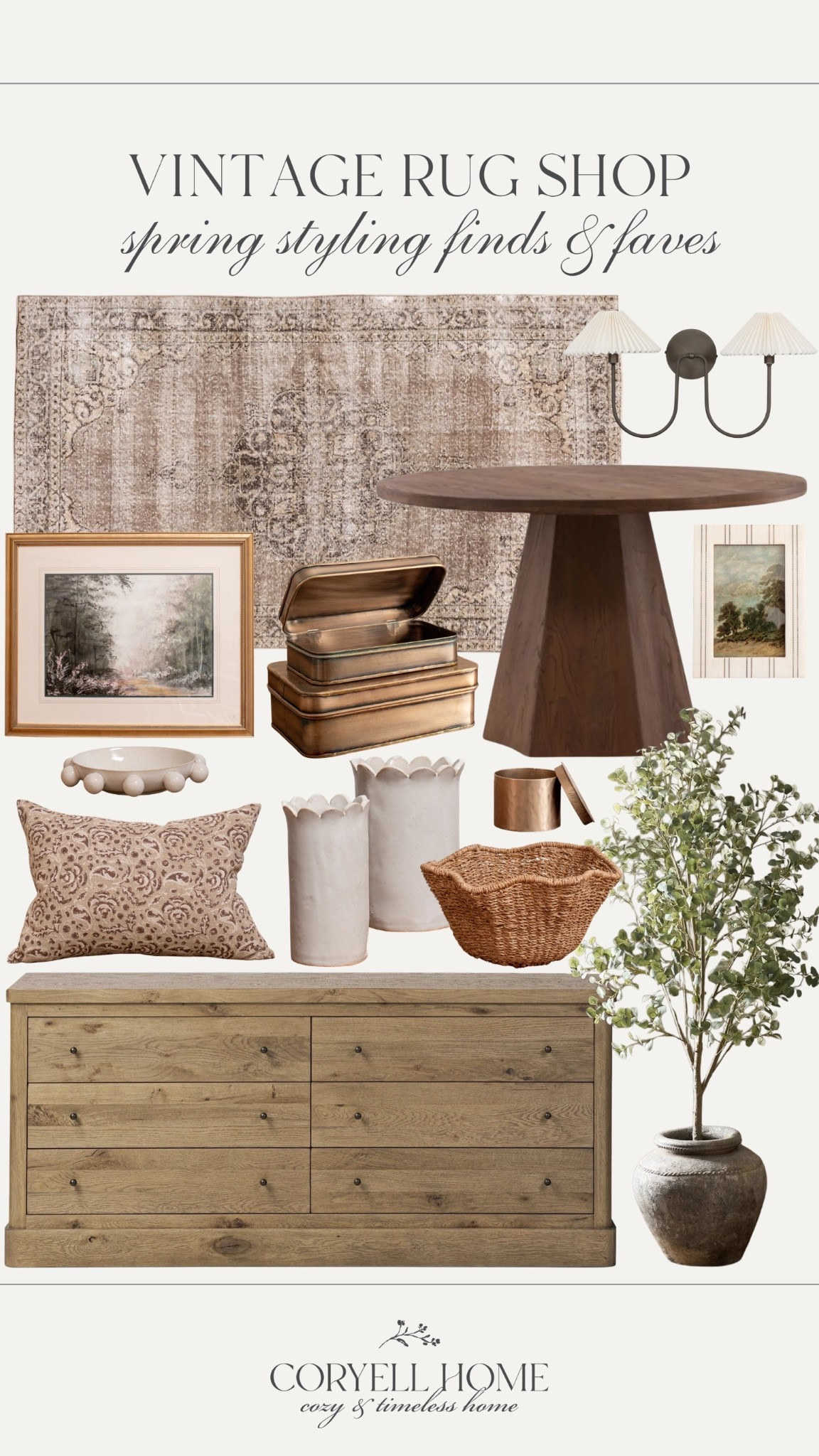 Vintage Rug Shop finds & favorites for spring in our neutral home 🤎 

#LTKSeasonal #LTKHome #LTKSpringSale