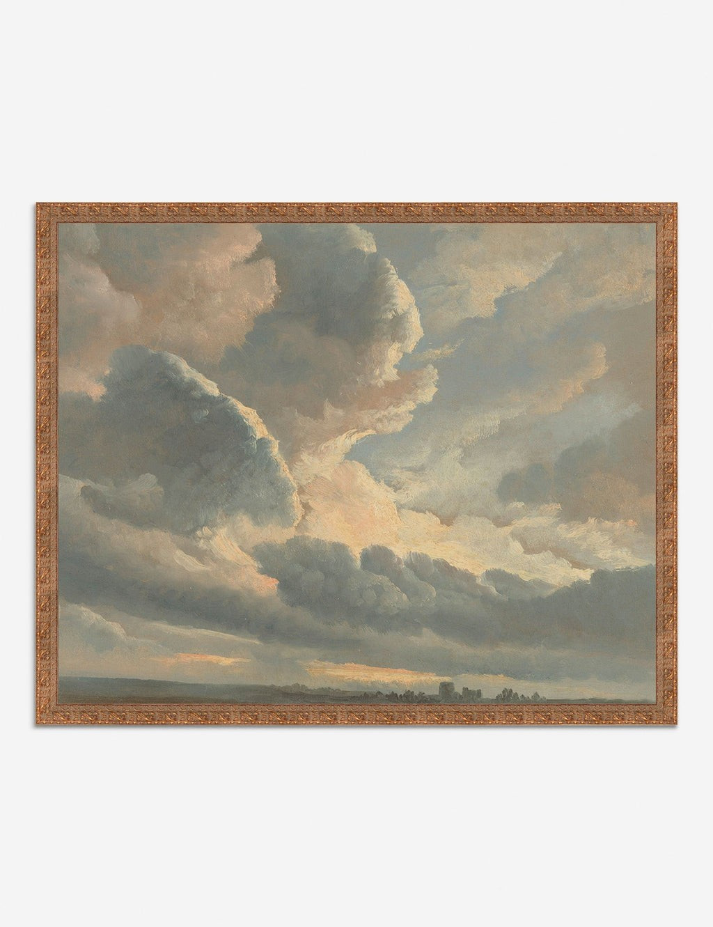 'Study of Clouds with a Sunset near Rome' Wall Art | Lulu and Georgia 