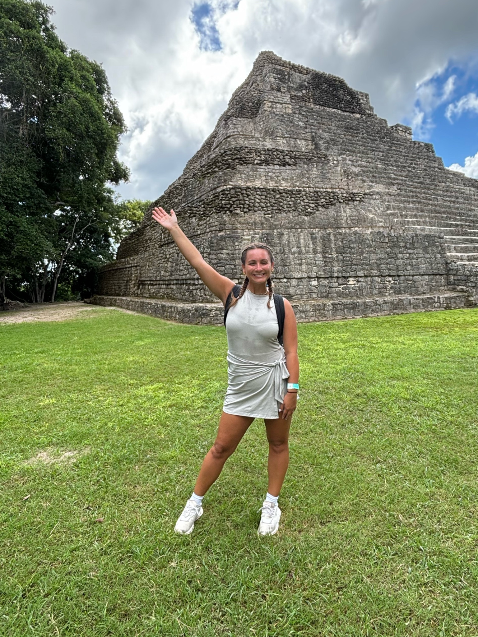Exploring the Mayan ruins in my Amazon romper!