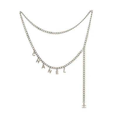 Logo Charm Chain Belt Metal 100 | Rebag