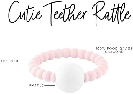Ryan and Rose Cutie Teether Rattle Pink | Amazon (US)