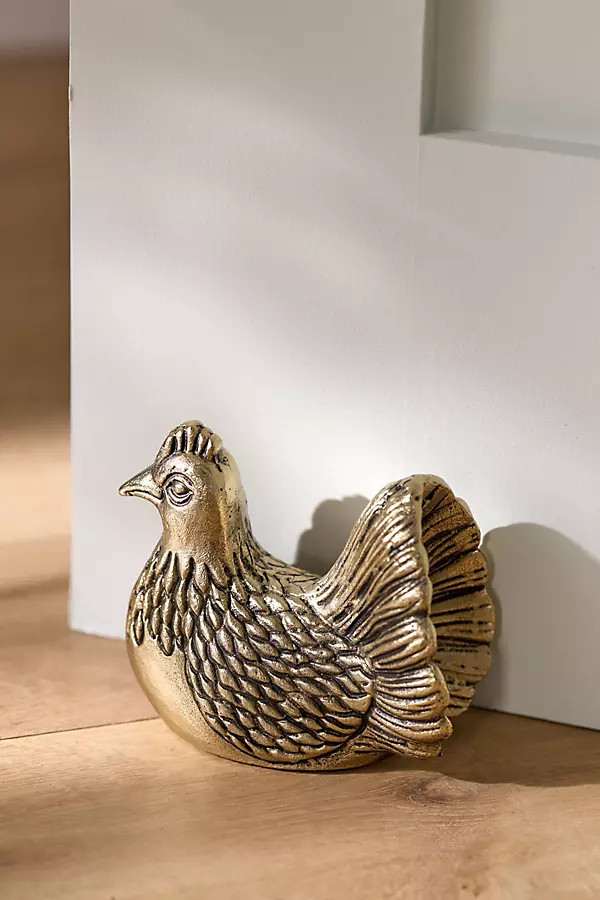 Ferme Rooster Metal Doorstop | Anthropologie (US)