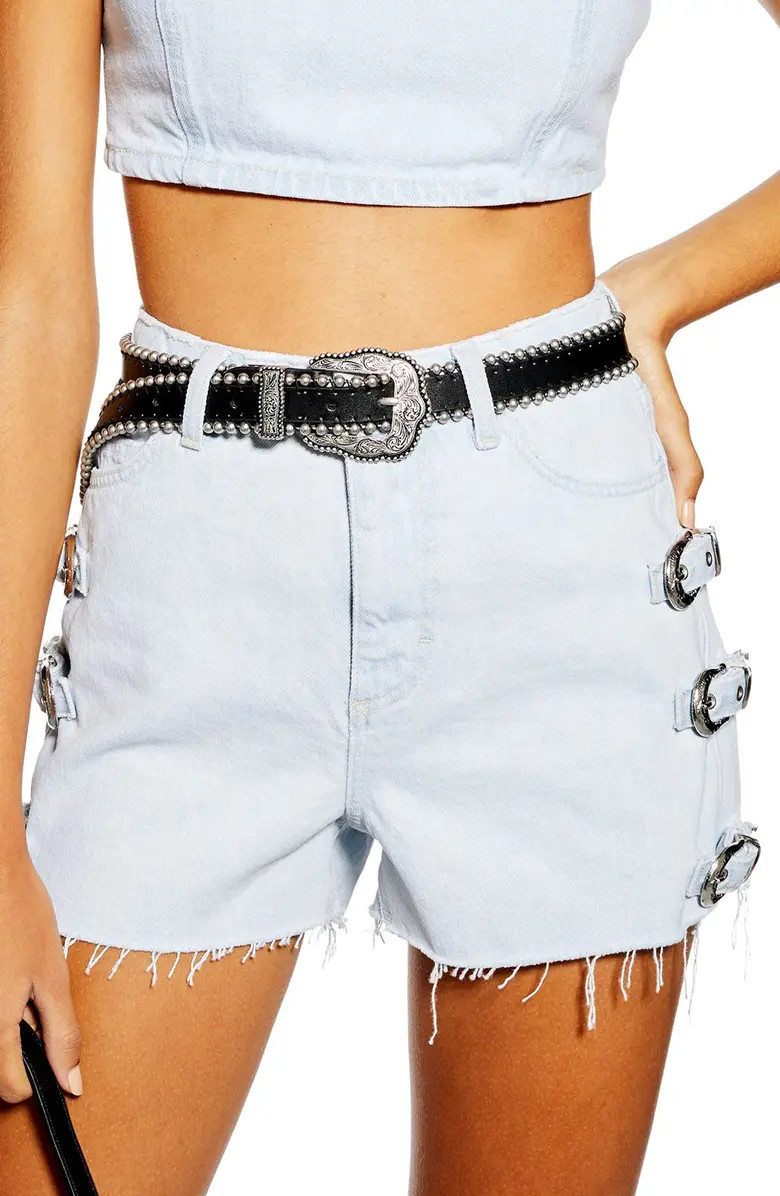 West Buckle Denim Shorts | Nordstrom