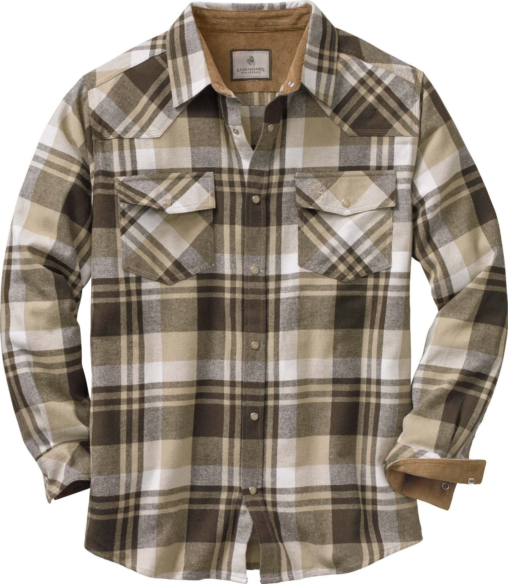 Legendary Whitetails Men's Western Plaid Flannel Long Sleeve Shirt | Walmart (US)