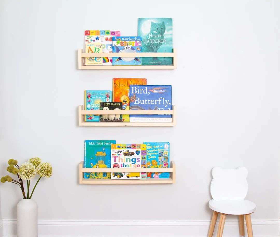 Nursery Bookshelf Nursery Shelves Nursery Decor Gender - Etsy | Etsy (US)