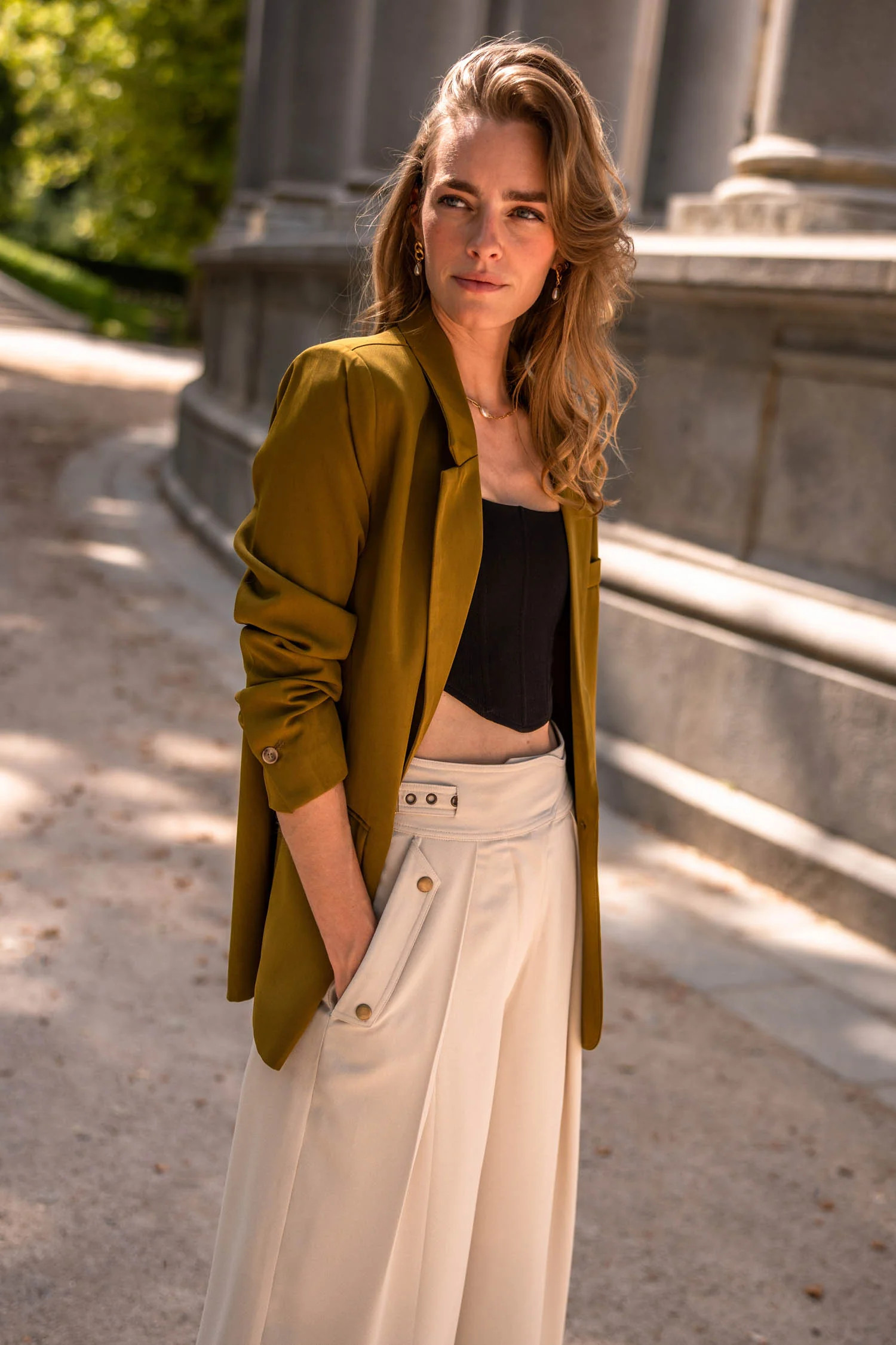 Crystal Blazer in Chartreuse - böhme | Böhme US