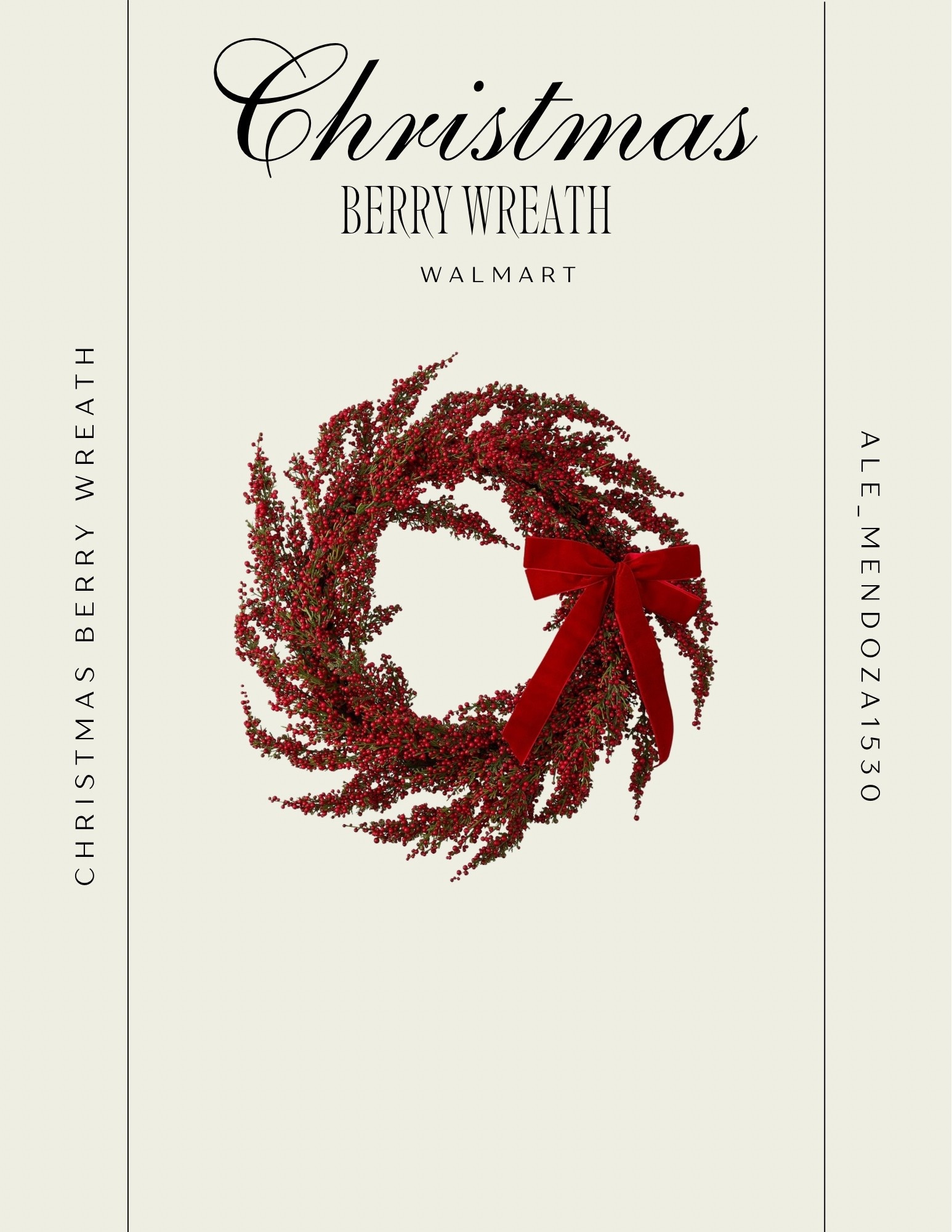 Berry Christmas wreath 