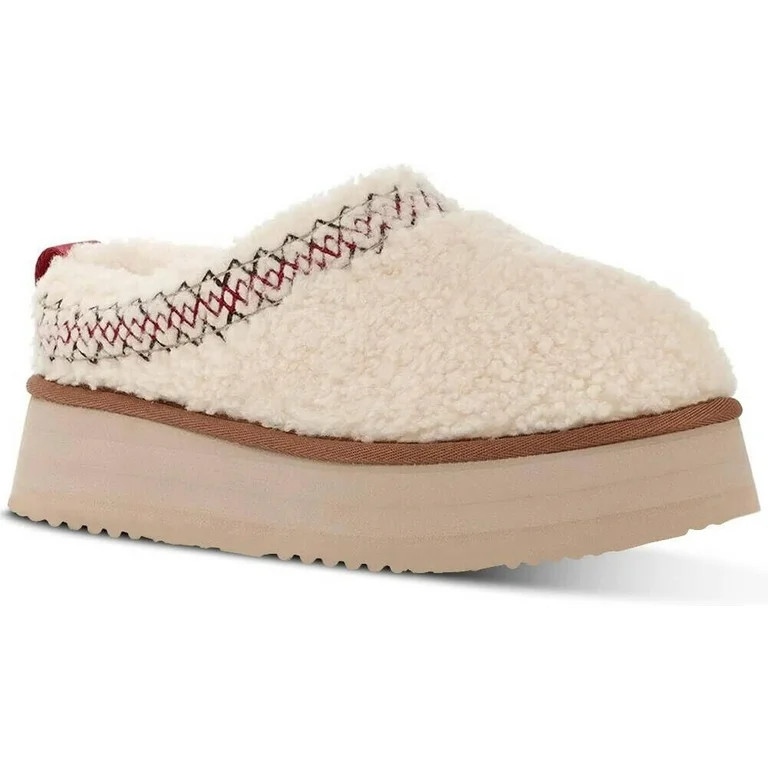 Women's Tazz Braid Slipper Fuzzy Platform Snow Mini Boots Sneakers Anti-Slip | Walmart (US)