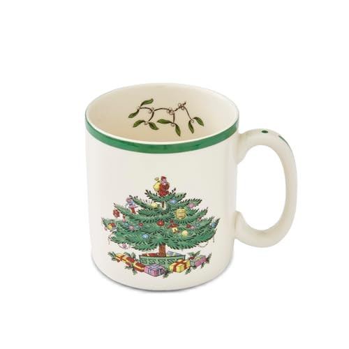 Spode Christmas Tree Mug, 9oz Festive Christmas Coffee Mug - Microwave, Oven, Freezer & Dishwasher Safe - Holiday Tea Mug for Hot Cocoa, Mulled Wine, Festive Holiday Drinkware | Amazon (US)