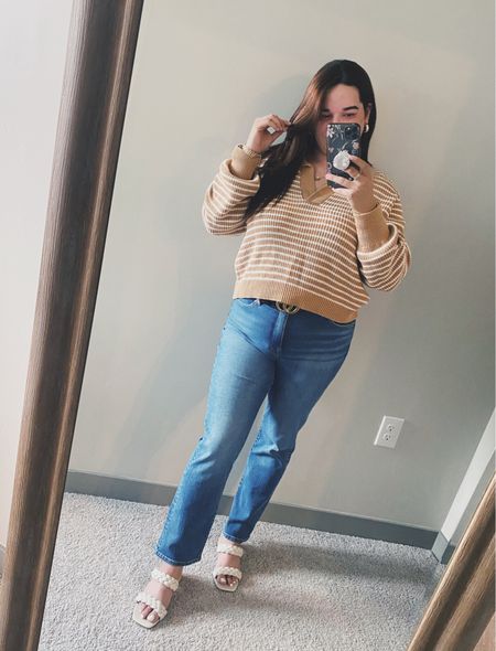 Casual Outfit for any occasion. 
🤎 👖

Elevate your style! xo Saly✨
@eattravelhome

Jeans: Good American
Belt: Gucci GG leather belt

Sweaters, Winter season party outfit, cozy season styling guide jeans good American by khloe kardashian seasonal finds jeans under $100 sweater under $40 under $50

#LTKSeasonal #LTKfindsunder100 #LTKover40