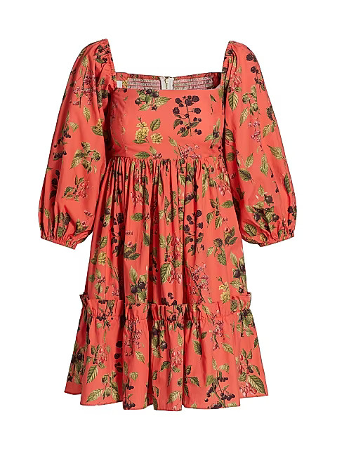Sip Sip Floral Puff-Sleeve Dress | Saks Fifth Avenue