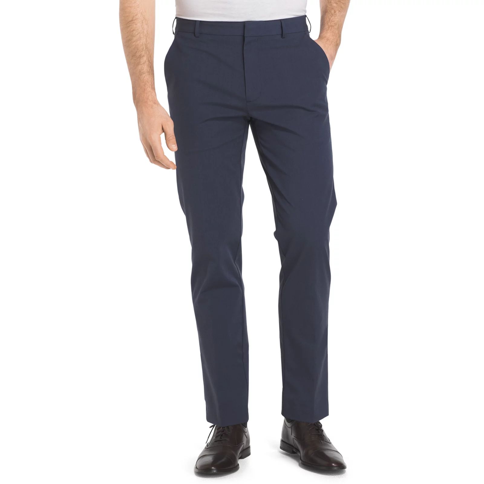 Men's Van Heusen Straight-Fit Flex Oxford Pants, Size: 38X30, Blue | Kohl's