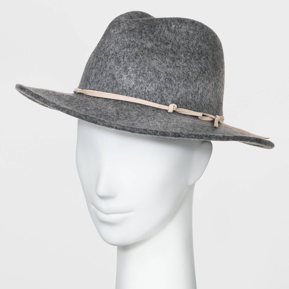 Women's Felt Fedora Hat - Universal Thread Gray One Size | Target