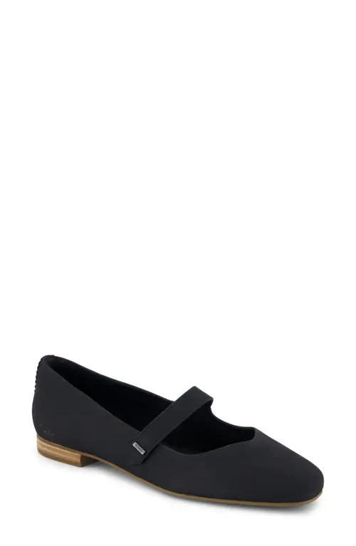 TOMS Bianca Mary Jane Flat in Black at Nordstrom, Size 8.5 | Nordstrom