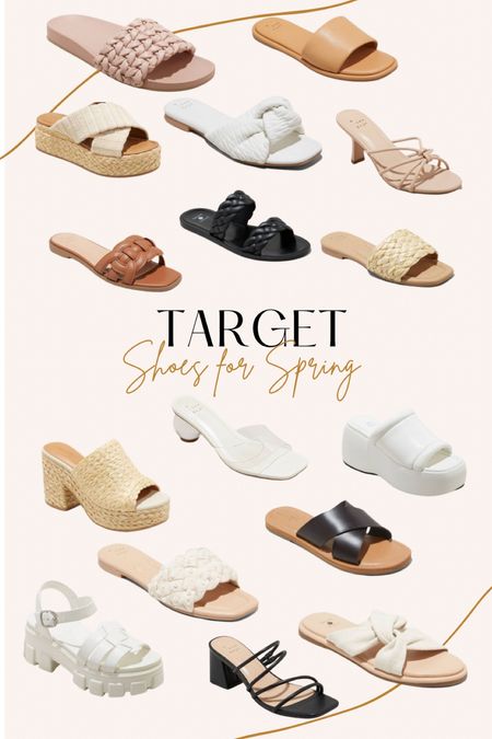 Target shoes for spring. Spring sandals. Target sandals. Summer sandals. Spring shoes. 

#LTKsalealert #LTKunder50 #LTKshoecrush