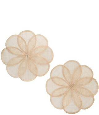 x Nellie Howard Ossi Collection Sinamay Flower Placemat, Set of 2 | Dillard's