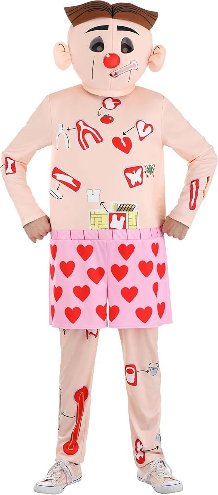 Operation Game Doctor Men's Costume Jumpsuit, Mask, Boxer Shorts | Amazon (US)