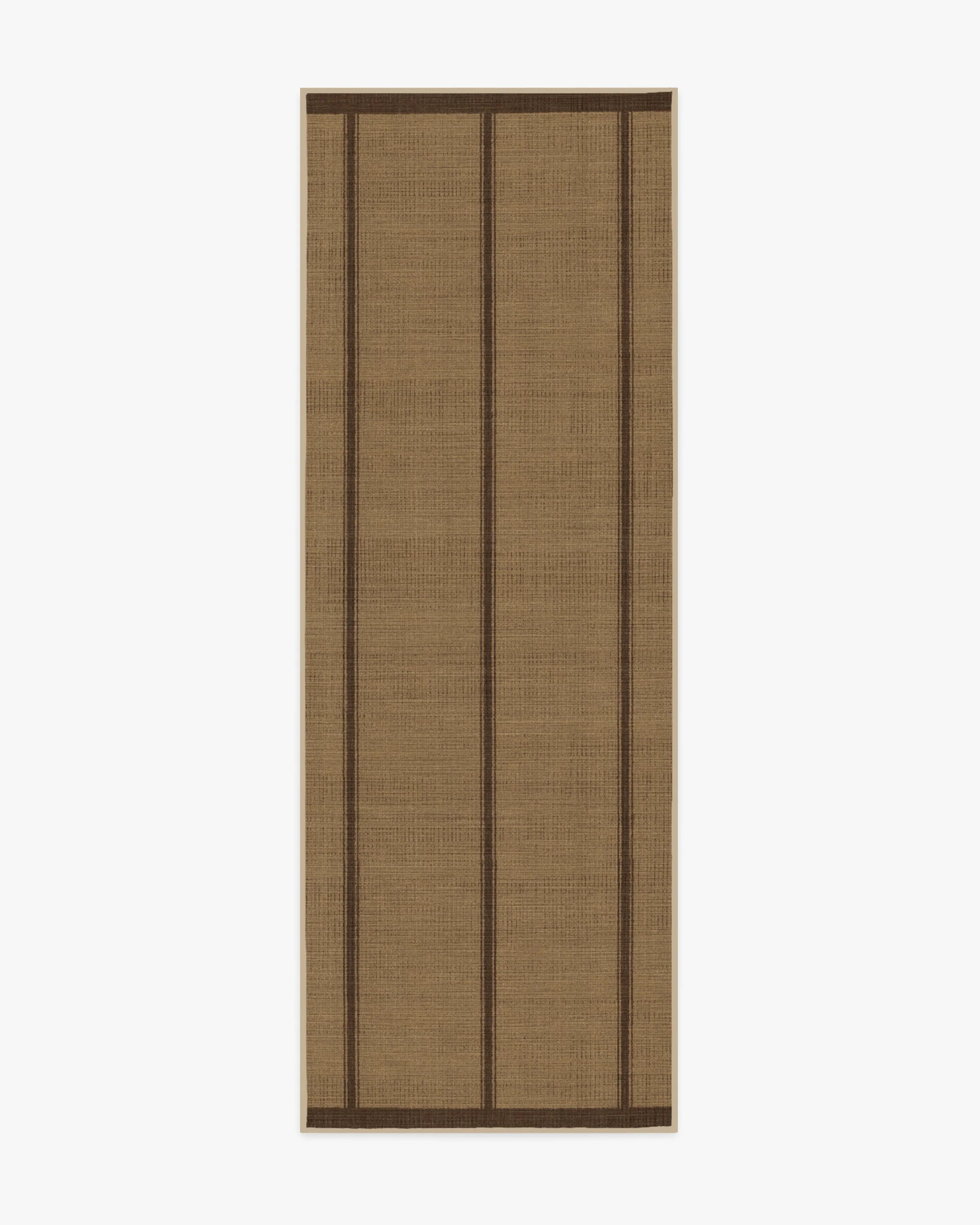 Architectural Digest Harvest Stripe Brown Re-Jute Rug | Ruggable US | Ruggable