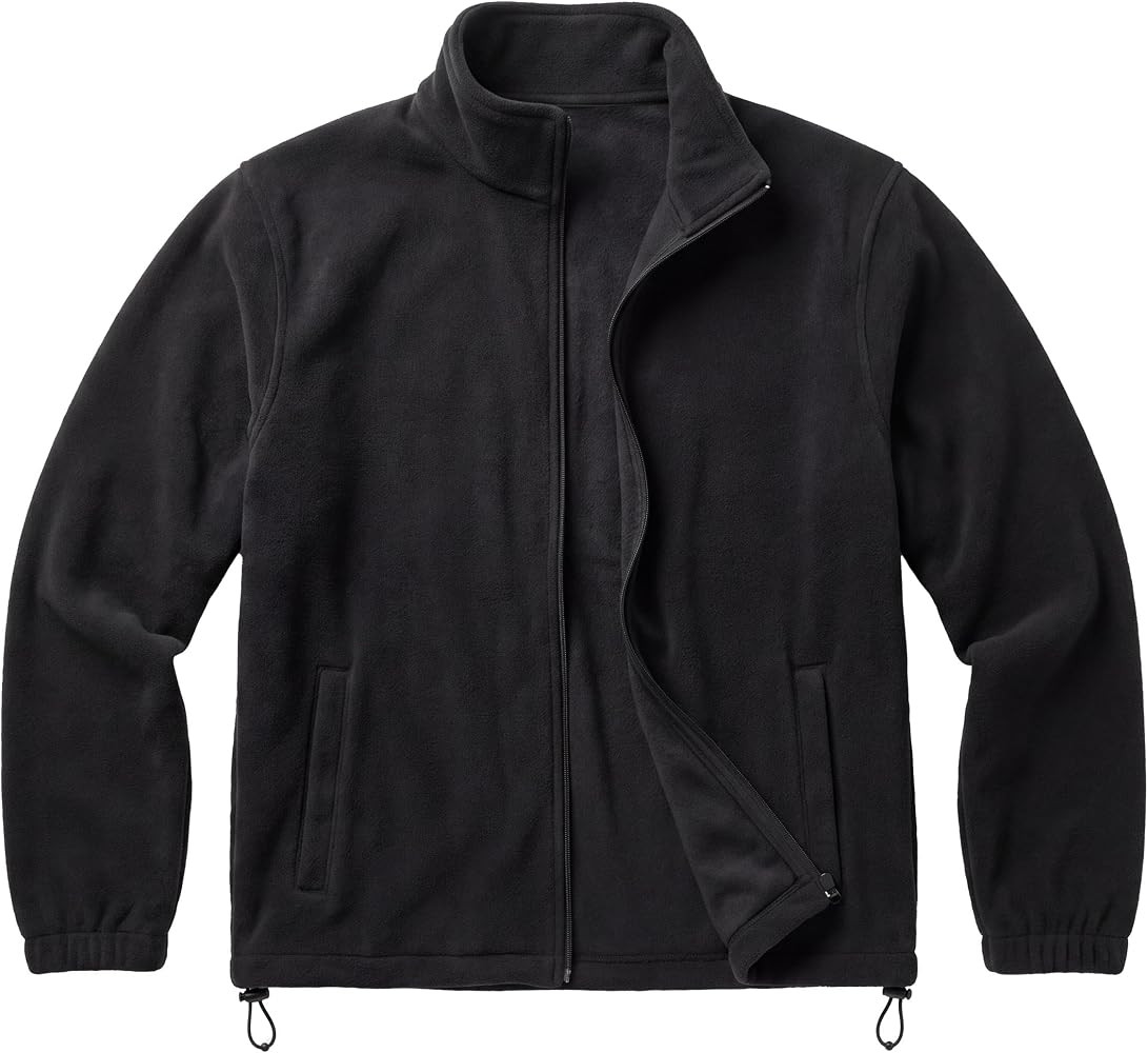 Andrew Scott Men's Full Zip Polar Fleece Jacket With Pockets | Ultra Soft & Warm | Drawstring Hem... | Amazon (US)