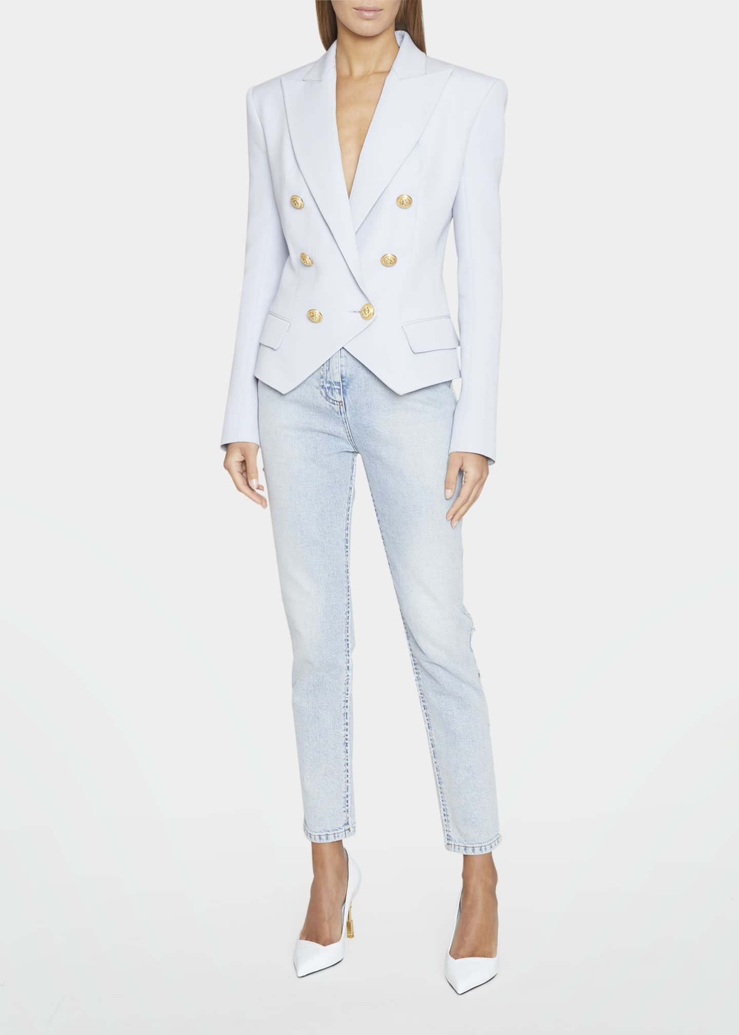 Balmain Six-Button Classic Double-Breasted Blazer | Bergdorf Goodman