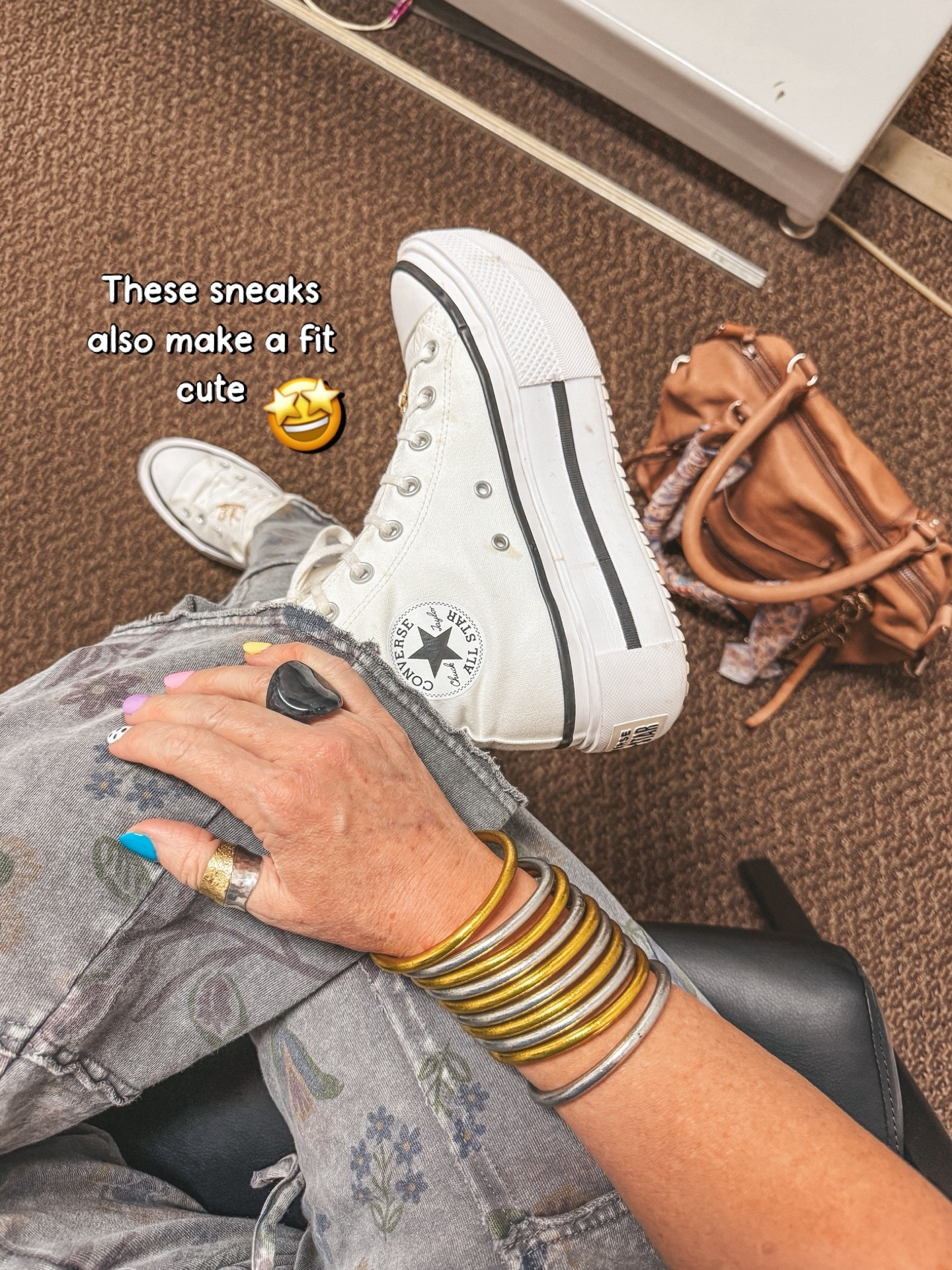 I size down in Converse  

#LTKmomlife #LTKOver40 #LTKootd